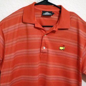 Clubhouse Collection Masters Mens Short Sleeve Golf Polo Shirt Medium Orange